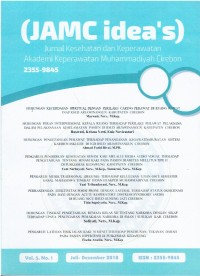 Image of (JAMC idea's) Jurnal Kesehatan dan Keperawatan Akademi Keperawatan Muhammadiyah Cirebon Vol. 5 No,1